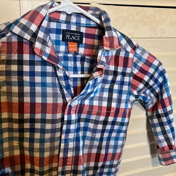 The children’s Place long sleeve plaid size 18 to 24 months - Picture 2 of 3